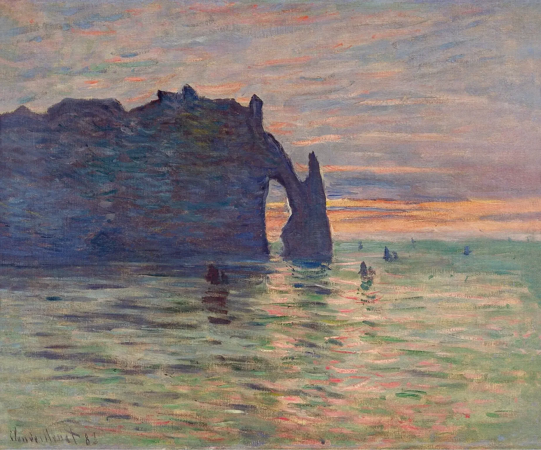 Paint N Sip for adults Monet Etretat